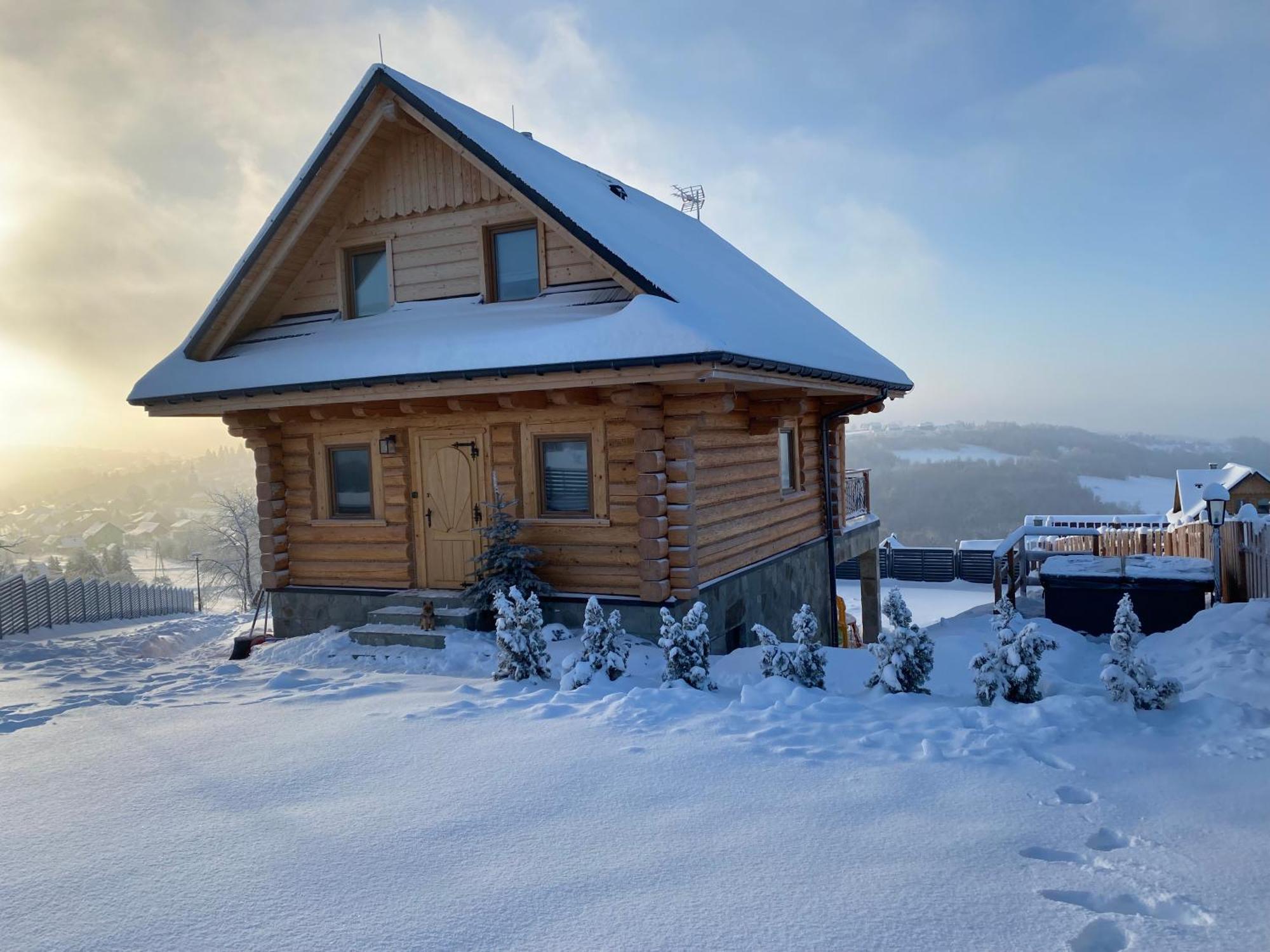 Zloty Gron Log Houses & Apartments イステブナ エクステリア 写真